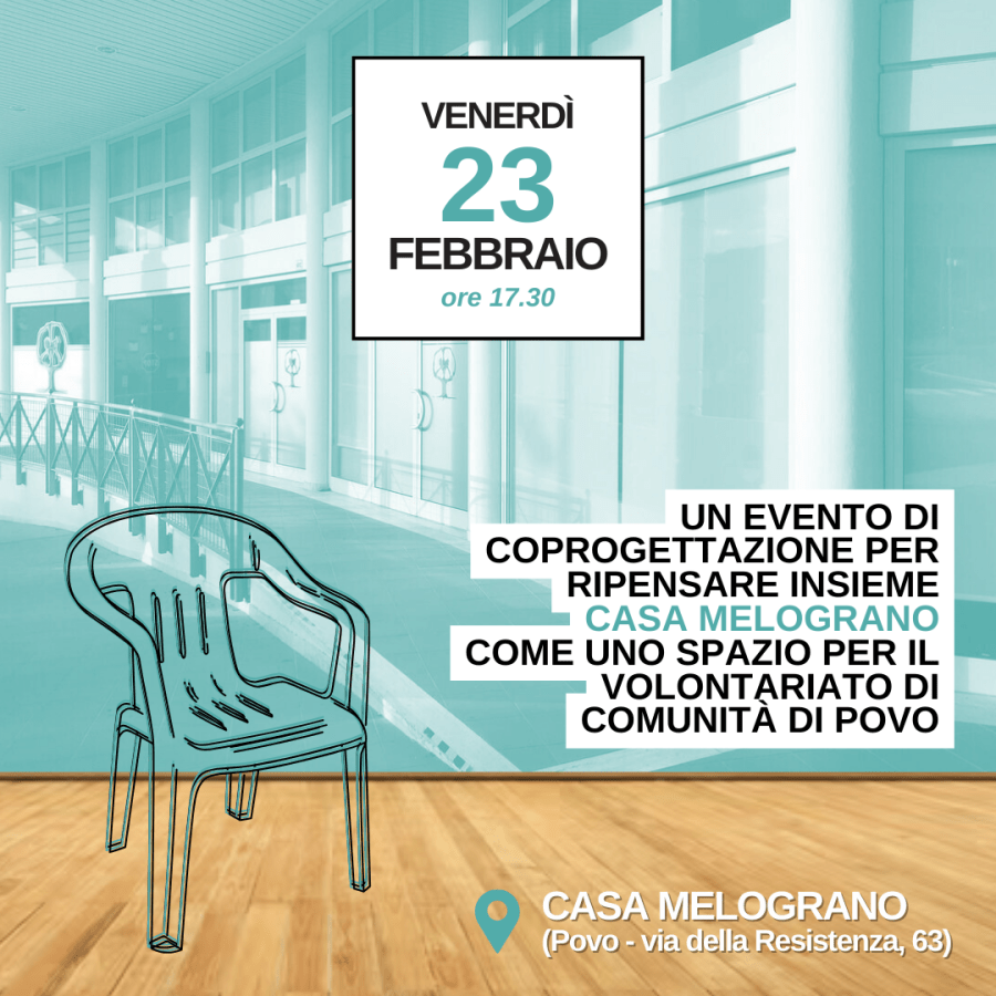 CO-PROGETTIAMO A POVO GLI SPAZI DI CASA MELOGRANO CON STUDIO TANGRAM E ACROPOLI